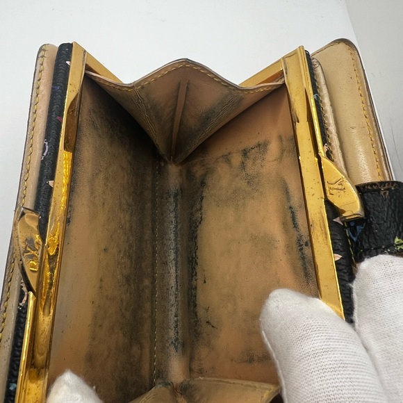 GUC Louis Vuitton Black Murakami Wallet - Picture 6 of 9